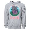 Icon Unisex Lightweight Loopback Terry Full-Zip Hooded Sweatshirt Thumbnail