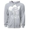 Icon Unisex Lightweight Loopback Terry Full-Zip Hooded Sweatshirt Thumbnail