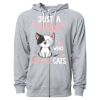 Icon Unisex Lightweight Loopback Terry Full-Zip Hooded Sweatshirt Thumbnail