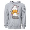 Icon Unisex Lightweight Loopback Terry Full-Zip Hooded Sweatshirt Thumbnail