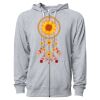 Icon Unisex Lightweight Loopback Terry Full-Zip Hooded Sweatshirt Thumbnail