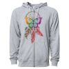 Icon Unisex Lightweight Loopback Terry Full-Zip Hooded Sweatshirt Thumbnail