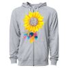 Icon Unisex Lightweight Loopback Terry Full-Zip Hooded Sweatshirt Thumbnail