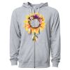 Icon Unisex Lightweight Loopback Terry Full-Zip Hooded Sweatshirt Thumbnail