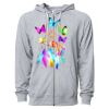 Icon Unisex Lightweight Loopback Terry Full-Zip Hooded Sweatshirt Thumbnail