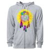 Icon Unisex Lightweight Loopback Terry Full-Zip Hooded Sweatshirt Thumbnail