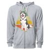 Icon Unisex Lightweight Loopback Terry Full-Zip Hooded Sweatshirt Thumbnail