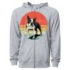 Icon Unisex Lightweight Loopback Terry Full-Zip Hooded Sweatshirt Thumbnail