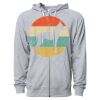 Icon Unisex Lightweight Loopback Terry Full-Zip Hooded Sweatshirt Thumbnail