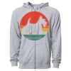 Icon Unisex Lightweight Loopback Terry Full-Zip Hooded Sweatshirt Thumbnail