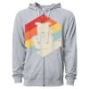 Icon Unisex Lightweight Loopback Terry Full-Zip Hooded Sweatshirt Thumbnail