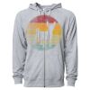 Icon Unisex Lightweight Loopback Terry Full-Zip Hooded Sweatshirt Thumbnail