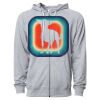 Icon Unisex Lightweight Loopback Terry Full-Zip Hooded Sweatshirt Thumbnail