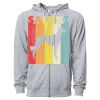 Icon Unisex Lightweight Loopback Terry Full-Zip Hooded Sweatshirt Thumbnail