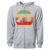 Icon Unisex Lightweight Loopback Terry Full-Zip Hooded Sweatshirt Thumbnail