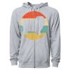 Icon Unisex Lightweight Loopback Terry Full-Zip Hooded Sweatshirt Thumbnail