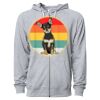 Icon Unisex Lightweight Loopback Terry Full-Zip Hooded Sweatshirt Thumbnail