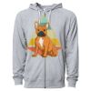 Icon Unisex Lightweight Loopback Terry Full-Zip Hooded Sweatshirt Thumbnail