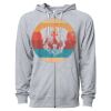 Icon Unisex Lightweight Loopback Terry Full-Zip Hooded Sweatshirt Thumbnail