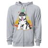 Icon Unisex Lightweight Loopback Terry Full-Zip Hooded Sweatshirt Thumbnail