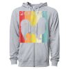 Icon Unisex Lightweight Loopback Terry Full-Zip Hooded Sweatshirt Thumbnail