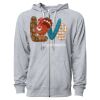 Icon Unisex Lightweight Loopback Terry Full-Zip Hooded Sweatshirt Thumbnail