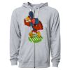 Icon Unisex Lightweight Loopback Terry Full-Zip Hooded Sweatshirt Thumbnail