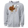 Icon Unisex Lightweight Loopback Terry Full-Zip Hooded Sweatshirt Thumbnail