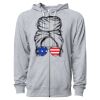 Icon Unisex Lightweight Loopback Terry Full-Zip Hooded Sweatshirt Thumbnail