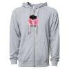 Icon Unisex Lightweight Loopback Terry Full-Zip Hooded Sweatshirt Thumbnail