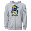 Icon Unisex Lightweight Loopback Terry Full-Zip Hooded Sweatshirt Thumbnail