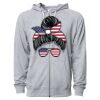 Icon Unisex Lightweight Loopback Terry Full-Zip Hooded Sweatshirt Thumbnail