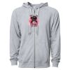 Icon Unisex Lightweight Loopback Terry Full-Zip Hooded Sweatshirt Thumbnail