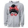 Icon Unisex Lightweight Loopback Terry Full-Zip Hooded Sweatshirt Thumbnail