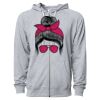 Icon Unisex Lightweight Loopback Terry Full-Zip Hooded Sweatshirt Thumbnail