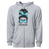 Icon Unisex Lightweight Loopback Terry Full-Zip Hooded Sweatshirt Thumbnail