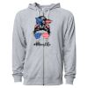 Icon Unisex Lightweight Loopback Terry Full-Zip Hooded Sweatshirt Thumbnail