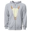 Icon Unisex Lightweight Loopback Terry Full-Zip Hooded Sweatshirt Thumbnail