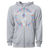 Icon Unisex Lightweight Loopback Terry Full-Zip Hooded Sweatshirt Thumbnail