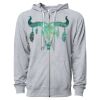 Icon Unisex Lightweight Loopback Terry Full-Zip Hooded Sweatshirt Thumbnail