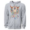 Icon Unisex Lightweight Loopback Terry Full-Zip Hooded Sweatshirt Thumbnail