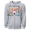 Icon Unisex Lightweight Loopback Terry Full-Zip Hooded Sweatshirt Thumbnail