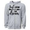 Icon Unisex Lightweight Loopback Terry Full-Zip Hooded Sweatshirt Thumbnail