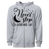 Icon Unisex Lightweight Loopback Terry Full-Zip Hooded Sweatshirt Thumbnail