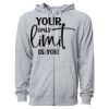 Icon Unisex Lightweight Loopback Terry Full-Zip Hooded Sweatshirt Thumbnail