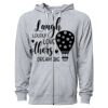 Icon Unisex Lightweight Loopback Terry Full-Zip Hooded Sweatshirt Thumbnail