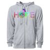 Icon Unisex Lightweight Loopback Terry Full-Zip Hooded Sweatshirt Thumbnail