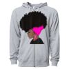 Icon Unisex Lightweight Loopback Terry Full-Zip Hooded Sweatshirt Thumbnail