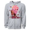 Icon Unisex Lightweight Loopback Terry Full-Zip Hooded Sweatshirt Thumbnail