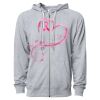 Icon Unisex Lightweight Loopback Terry Full-Zip Hooded Sweatshirt Thumbnail